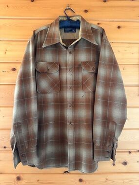 Vintage JCPenney XL Plaid Wool Shirt